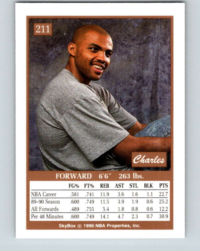 1990-91 SkyBox #211 Charles Barkley Mint Philadelphia 76ers