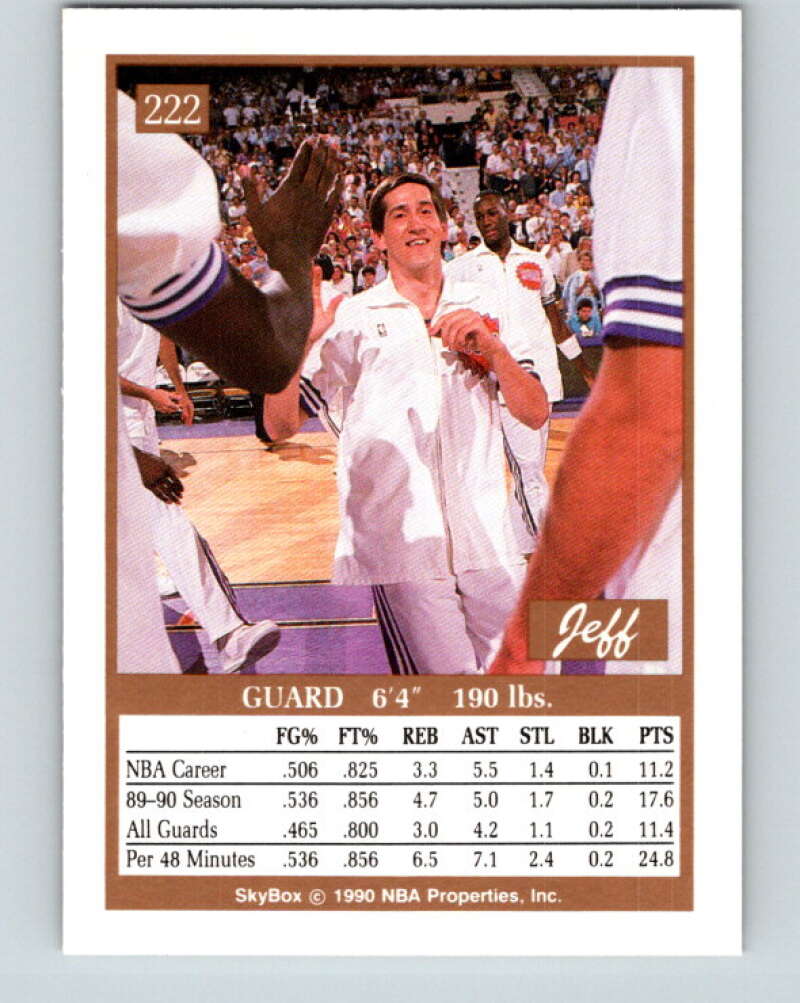 1990-91 SkyBox #222 Jeff Hornacek Mint Phoenix Suns  Image 2