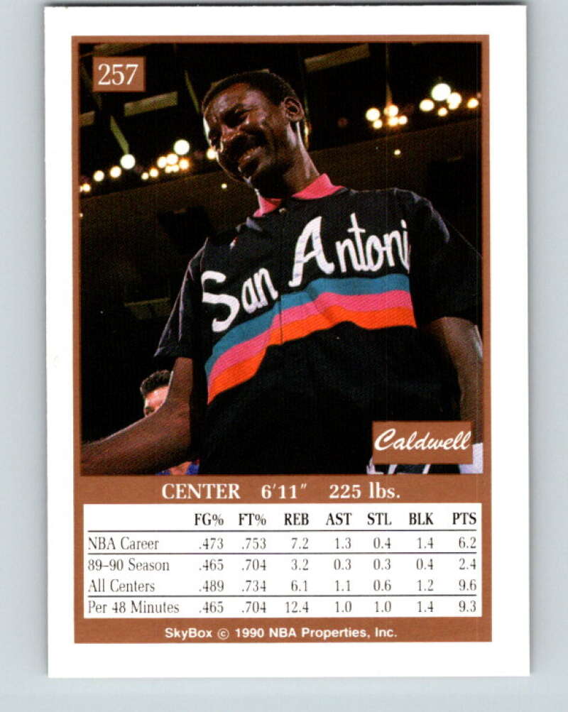 1990-91 SkyBox #257 Caldwell Jones Mint SP San Antonio Spurs