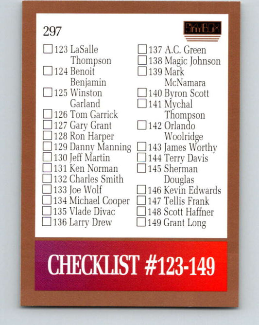 1990-91 SkyBox #297 Checklist 3 Mint SP  Image 1