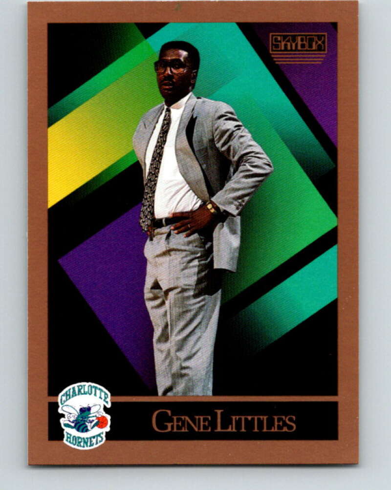 1990-91 SkyBox #303 Gene Littles CO Mint Charlotte Hornets  Image 1