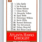 1990-91 SkyBox #328 Atlanta Hawks TC Mint Atlanta Hawks  Image 2