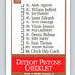 1990-91 SkyBox #335 Detroit Pistons TC Mint Detroit Pistons  Image 2