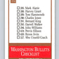 1990-91 SkyBox #354 Washington Bullets TC Mint Washington Bullets  Image 2