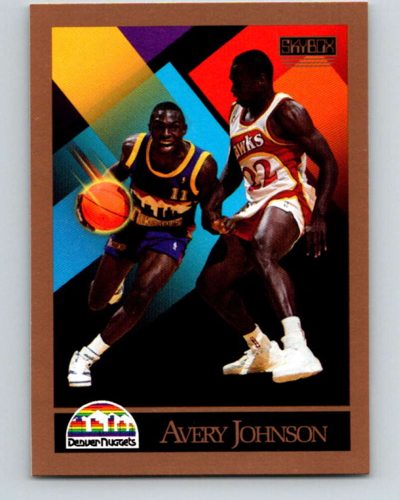 1990-91 SkyBox #380 Avery Johnson Mint RC Rookie Denver Nuggets  Image 1