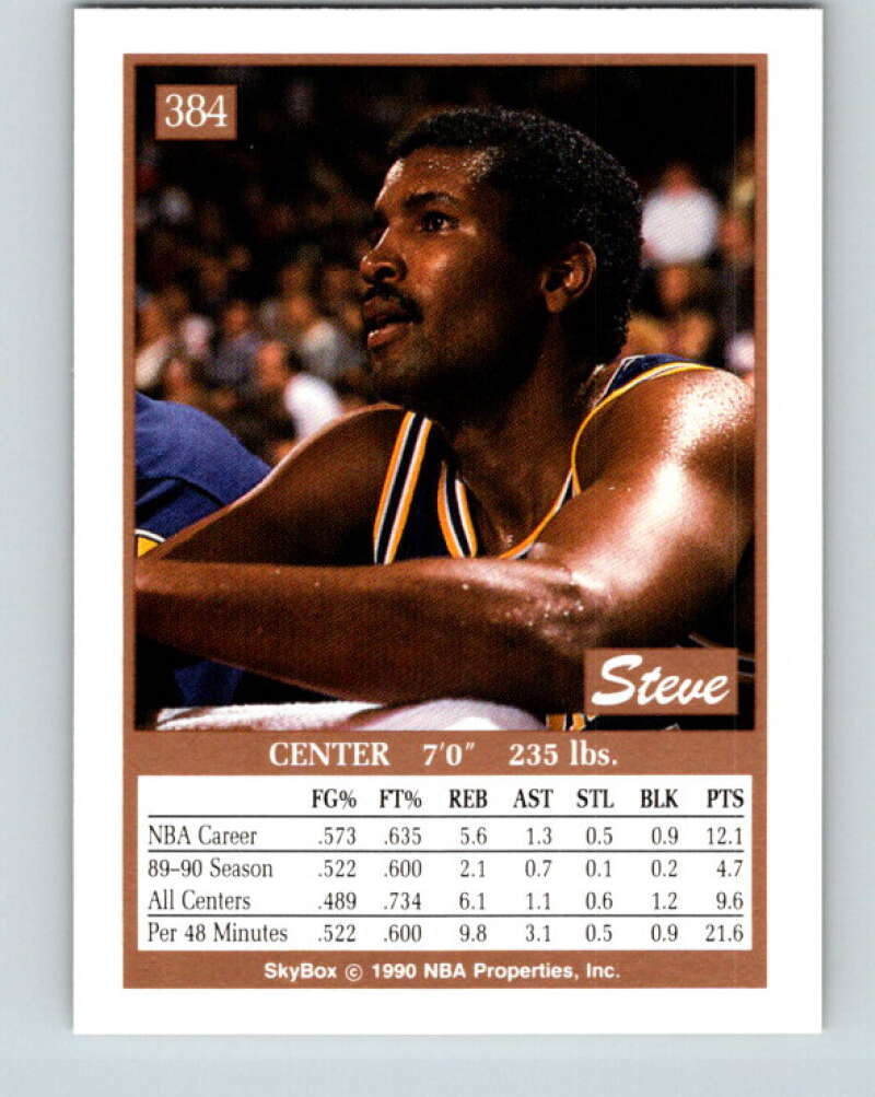 1990-91 SkyBox #384 Steve Johnson Mint Golden State Warriors  Image 2