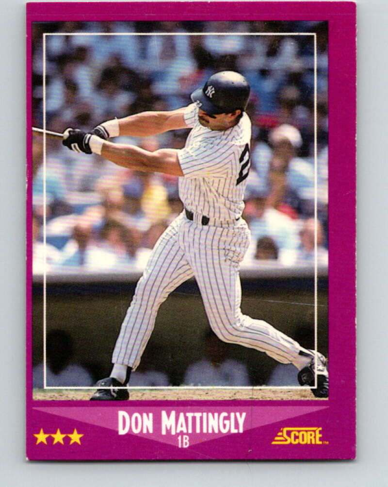 1988 Score #1 Don Mattingly Mint New York Yankees  Image 1