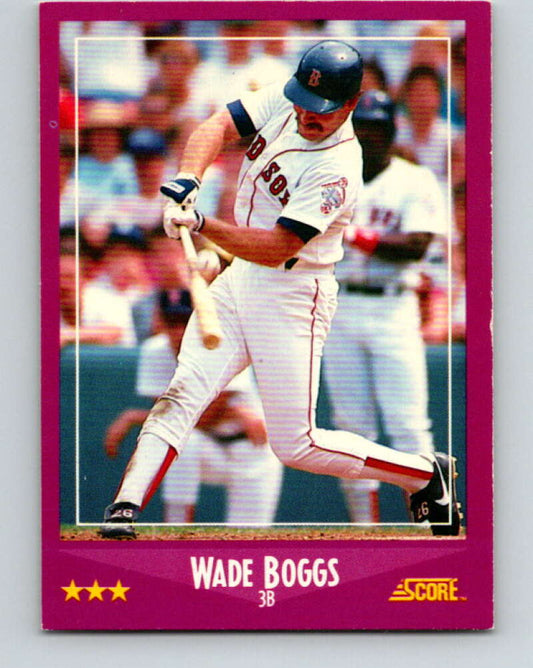 1988 Score #2 Wade Boggs Mint Boston Red Sox  Image 1