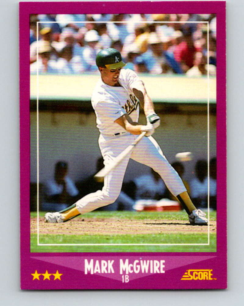 1988 Score #5 Mark McGwire Mint Oakland Athletics  Image 1