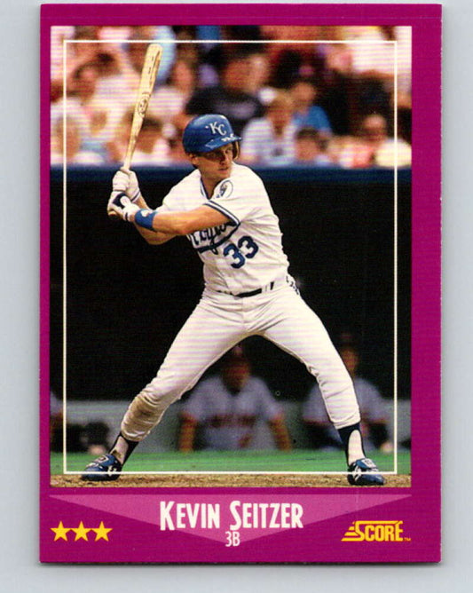1988 Score #6 Kevin Seitzer Mint Kansas City Royals  Image 1