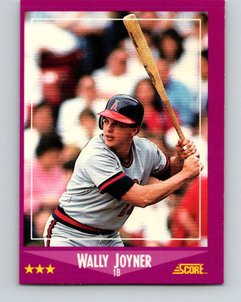 1988 Score #7 Wally Joyner Mint California Angels  Image 1