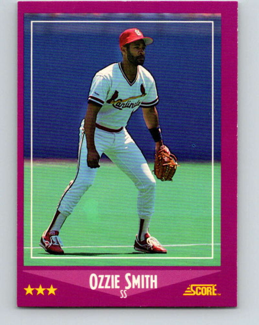 1988 Score #12 Ozzie Smith Mint St. Louis Cardinals  Image 1
