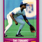 1988 Score #20 Tony Fernandez Mint Toronto Blue Jays  Image 1