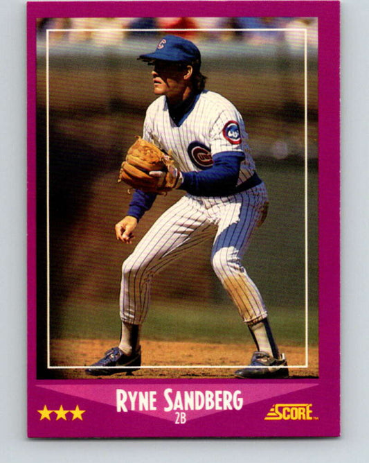 1988 Score #26 Ryne Sandberg Mint Chicago Cubs  Image 1