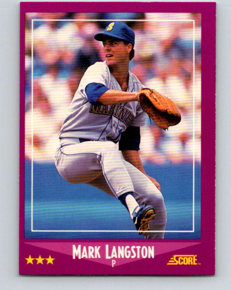 1988 Score #30 Mark Langston Mint Seattle Mariners  Image 1