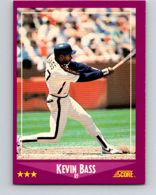 1988 Score #33 Kevin Bass Mint Houston Astros  Image 1