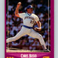 1988 Score #38 Chris Bosio Mint Milwaukee Brewers  Image 1