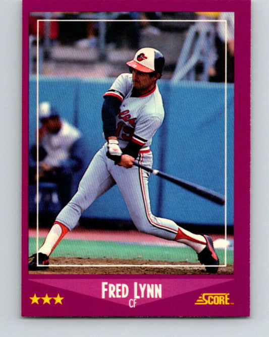 1988 Score #42 Fred Lynn Mint Baltimore Orioles  Image 1