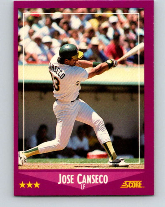 1988 Score #45 Jose Canseco Mint Oakland Athletics  Image 1