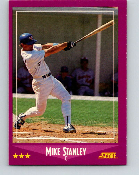 1988 Score #47 Mike Stanley Mint Texas Rangers  Image 1