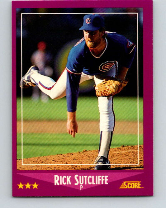 1988 Score #50 Rick Sutcliffe Mint Chicago Cubs  Image 1