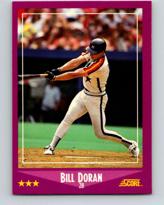 1988 Score #52 Bill Doran Mint Houston Astros  Image 1