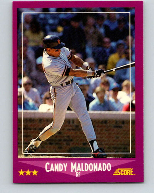 1988 Score #54 Candy Maldonado Mint San Francisco Giants  Image 1