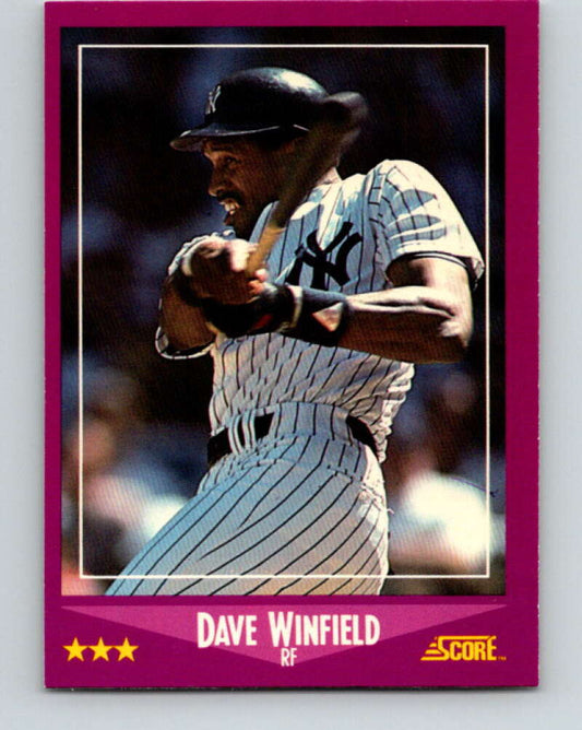1988 Score #55 Dave Winfield Mint New York Yankees  Image 1