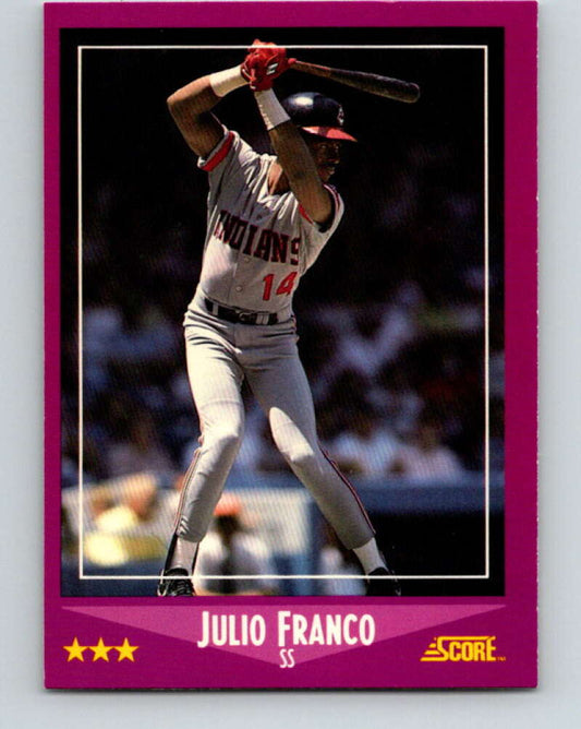 1988 Score #60 Julio Franco Mint Cleveland Indians  Image 1