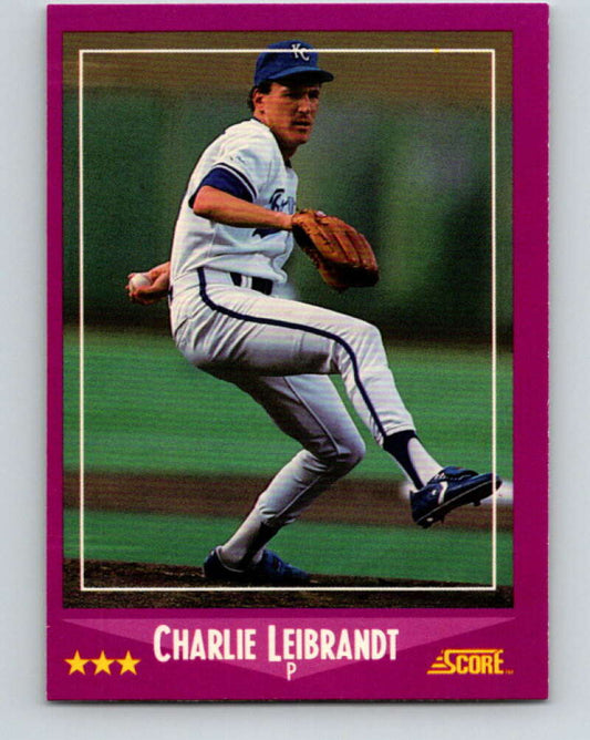 1988 Score #61 Charlie Leibrandt Mint Kansas City Royals  Image 1