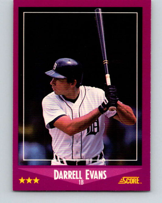 1988 Score #75 Darrell Evans Mint Detroit Tigers  Image 1