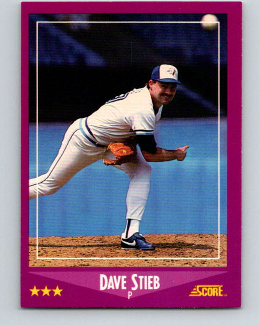 1988 Score #76 Dave Stieb Mint Toronto Blue Jays  Image 1