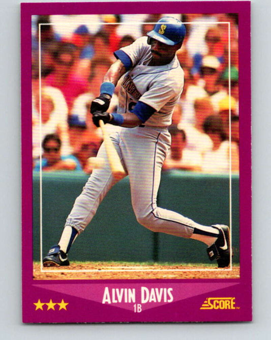 1988 Score #83 Alvin Davis Mint Seattle Mariners  Image 1