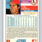 1988 Score #84 Tom Herr Mint St. Louis Cardinals  Image 2