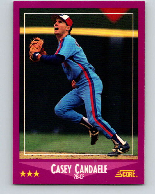 1988 Score #97 Casey Candaele Mint Montreal Expos  Image 1