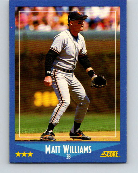 1988 Score #118 Matt Williams Mint RC Rookie San Francisco Giants  Image 1