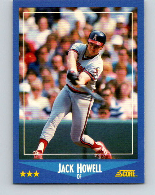 1988 Score #124 Jack Howell Mint California Angels  Image 1