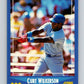 1988 Score #127 Curtis Wilkerson Mint Texas Rangers  Image 1