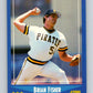 1988 Score #130 Brian Fisher Mint Pittsburgh Pirates  Image 1
