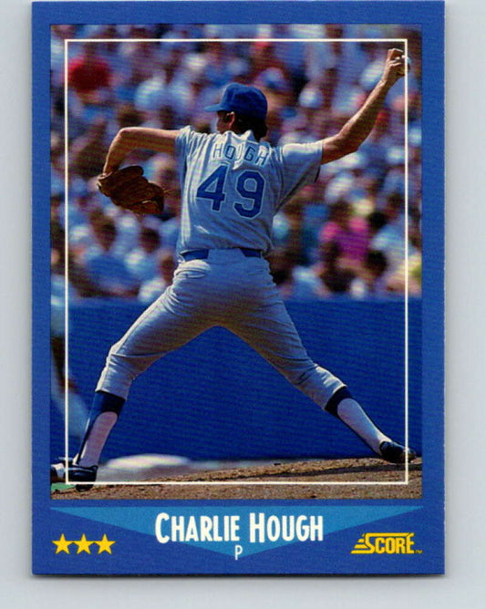 1988 Score #140 Charlie Hough Mint Texas Rangers  Image 1