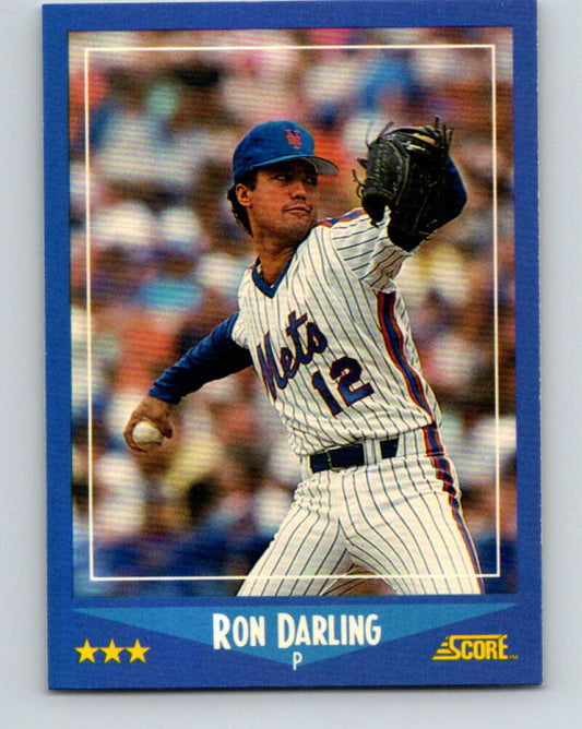1988 Score #141 Ron Darling Mint New York Mets  Image 1