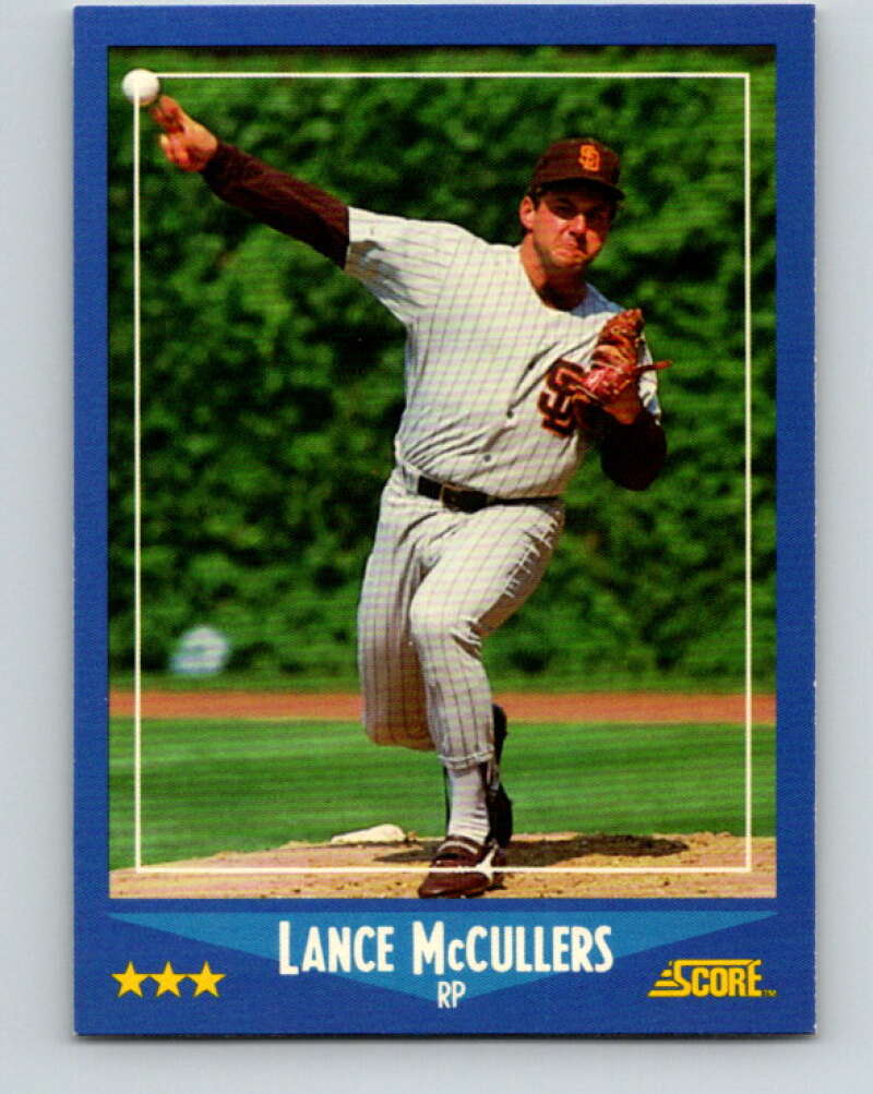 1988 Score #150 Lance McCullers Mint San Diego Padres  Image 1