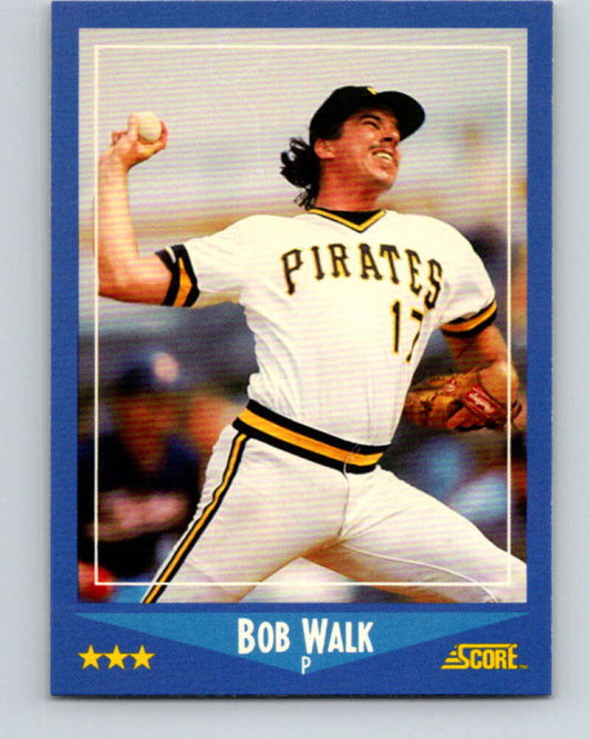1988 Score #162 Bob Walk Mint Pittsburgh Pirates  Image 1