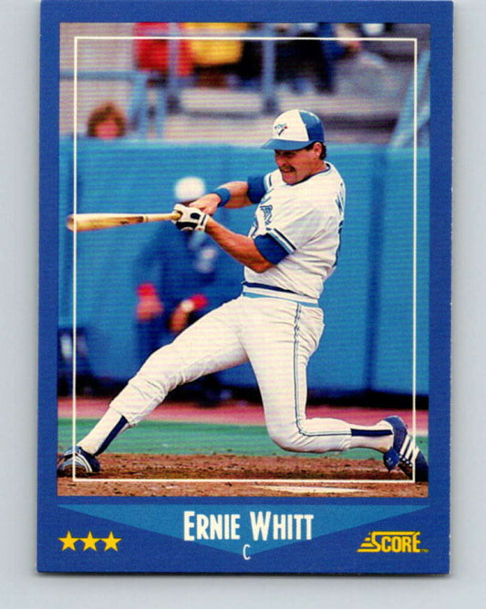 1988 Score #168 Ernie Whitt Mint Toronto Blue Jays  Image 1