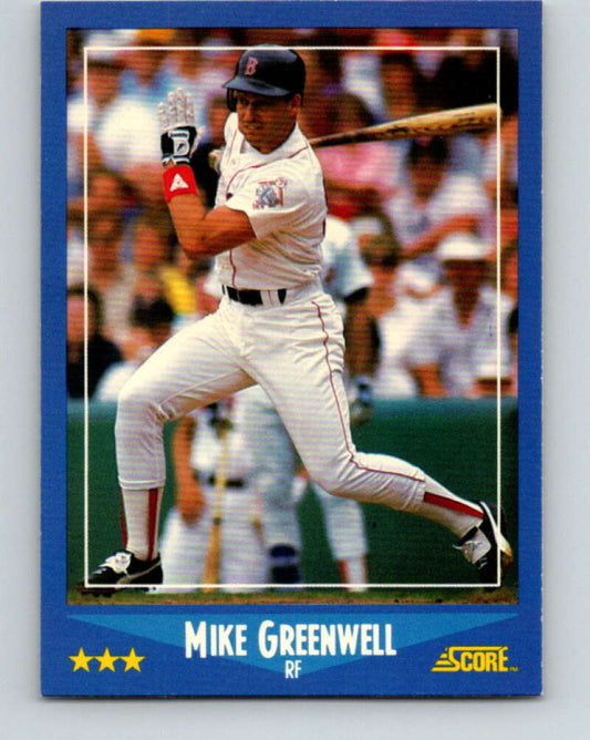 1988 Score #175 Mike Greenwell Mint Boston Red Sox  Image 1