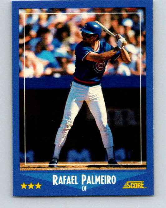 1988 Score #186 Rafael Palmeiro Mint Chicago Cubs  Image 1