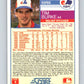 1988 Score #187 Tim Burke Mint Montreal Expos  Image 2