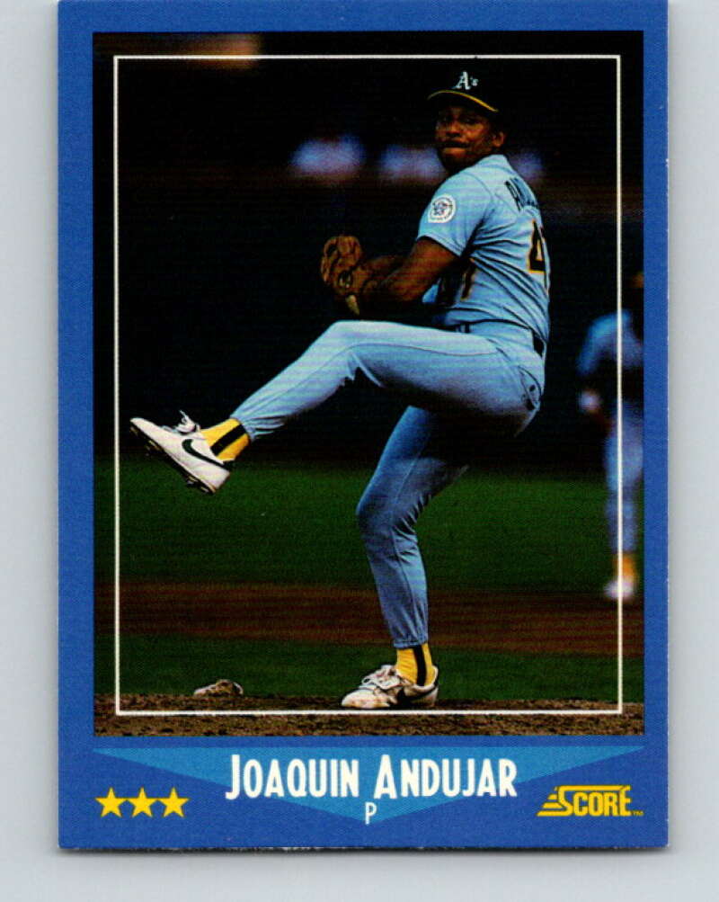 1988 Score #193 Joaquin Andujar Mint Oakland Athletics  Image 1