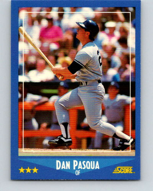 1988 Score #196 Dan Pasqua Mint New York Yankees  Image 1