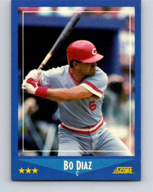 1988 Score #206 Bo Diaz Mint Cincinnati Reds